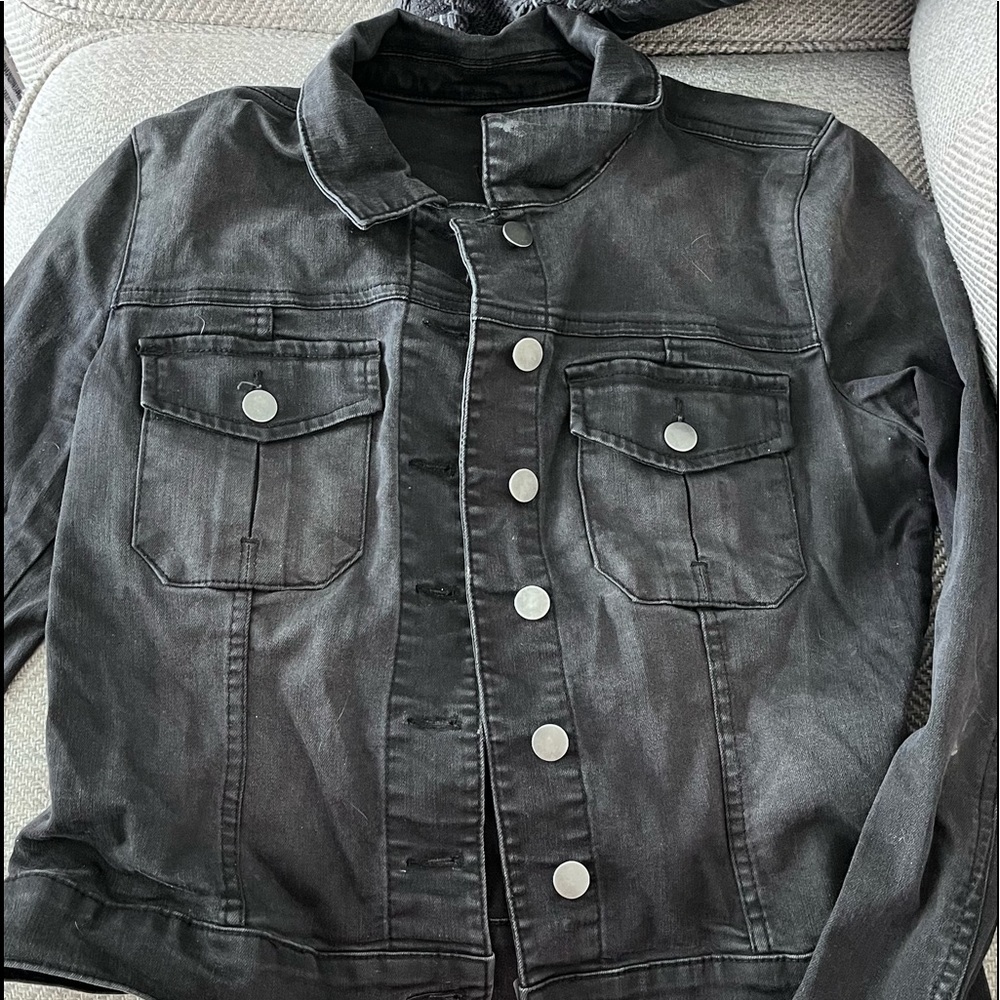 Black jean jacket